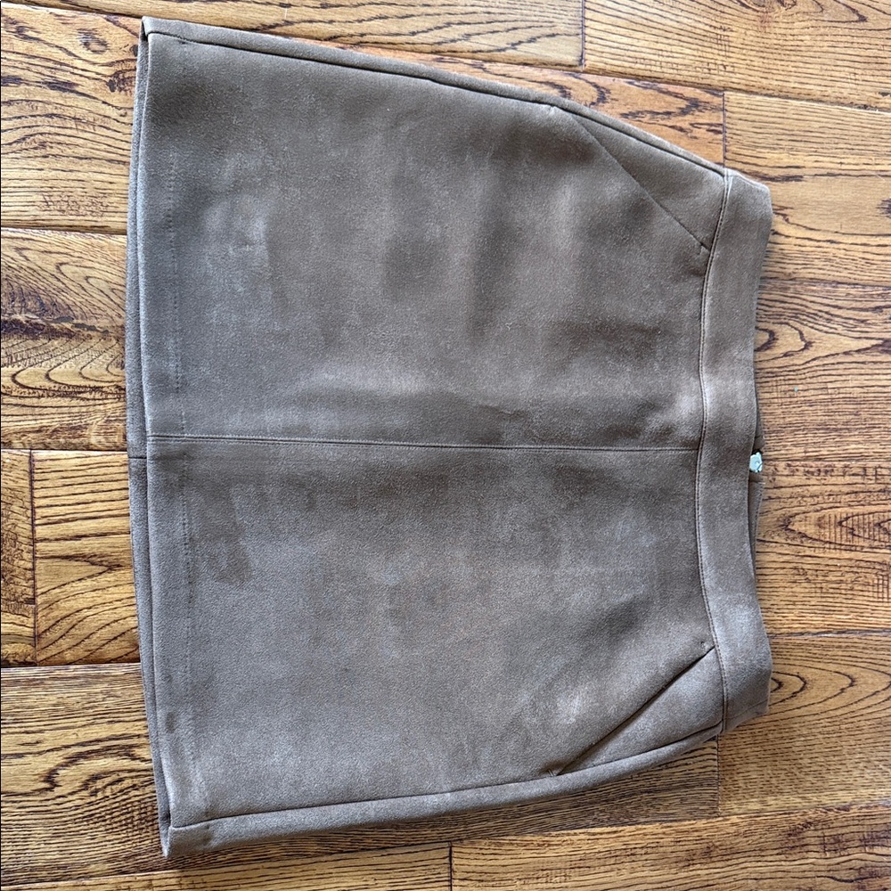 Baltic Born Taupe Suede Mini Skirt